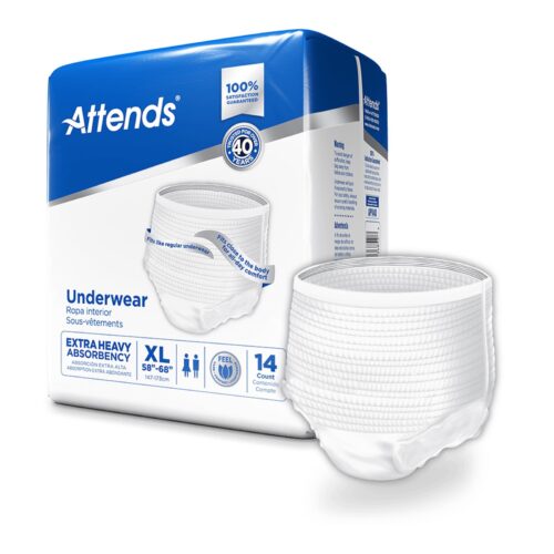 Unisex Adult Absorbent Underwear Attends® Care Pull On X-Large - Image 7