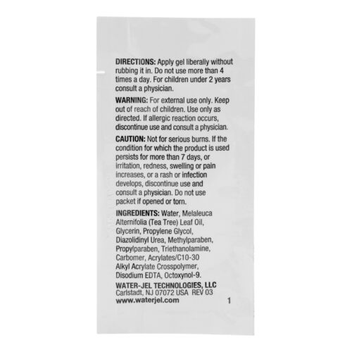 Burn Relief Water Jel® Cool Jel Topical Gel 3.5 Gram Individual Packet - Image 2