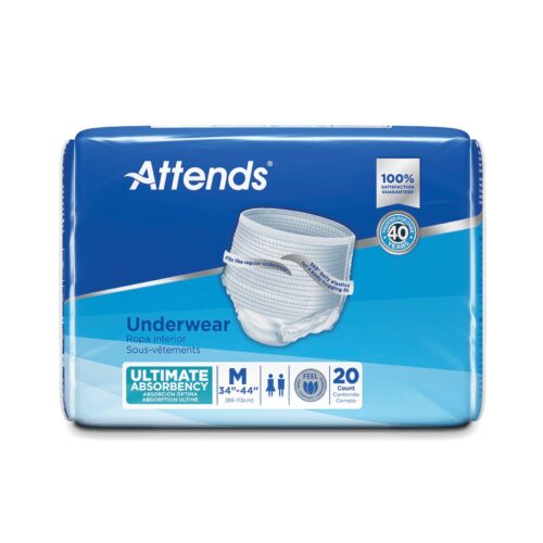 Unisex Adult Absorbent Underwear Attends® Advanced Pull On - Image 11