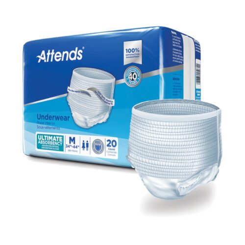 Unisex Adult Absorbent Underwear Attends® Advanced Pull On - Image 12