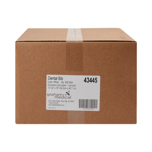 Dental Bib graham medical® 13-1/2 W X 18 L Inch White NonSterile - Image 3