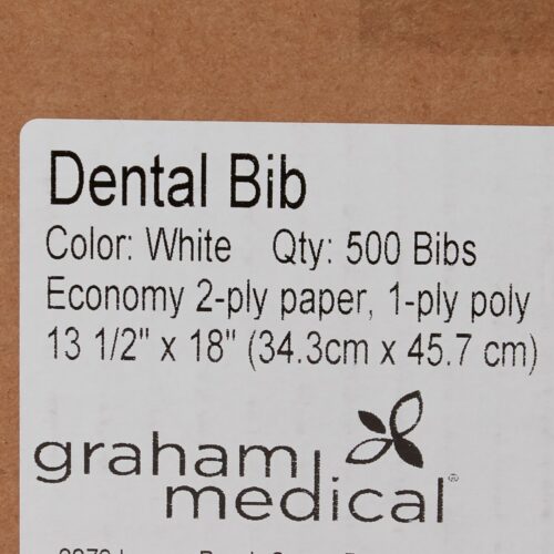 Dental Bib graham medical® 13-1/2 W X 18 L Inch White NonSterile - Image 2