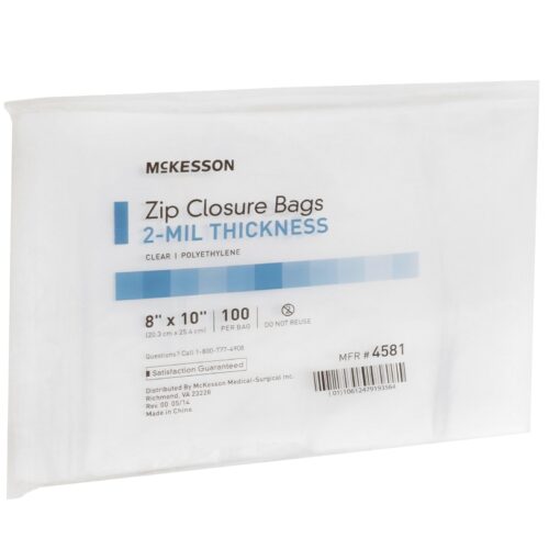 Reclosable Bag McKesson Polyethylene Clear Zipper Closure - Image 5