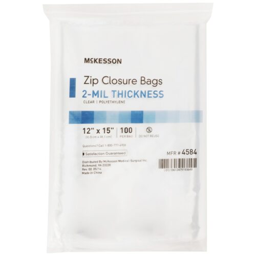 Reclosable Bag McKesson Polyethylene Clear Zipper Closure - Image 12