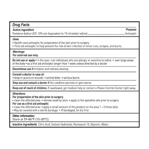 Impregnated Swabstick McKesson 10% Strength Povidone-Iodine Individual Packet Sterile - Image 3