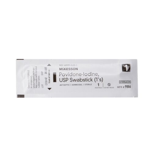Impregnated Swabstick McKesson 10% Strength Povidone-Iodine Individual Packet Sterile - Image 6