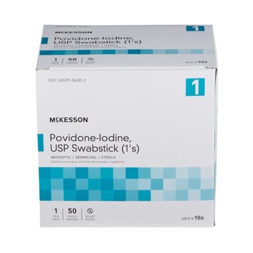 Impregnated Swabstick McKesson 10% Strength Povidone-Iodine Individual Packet Sterile - Image 8