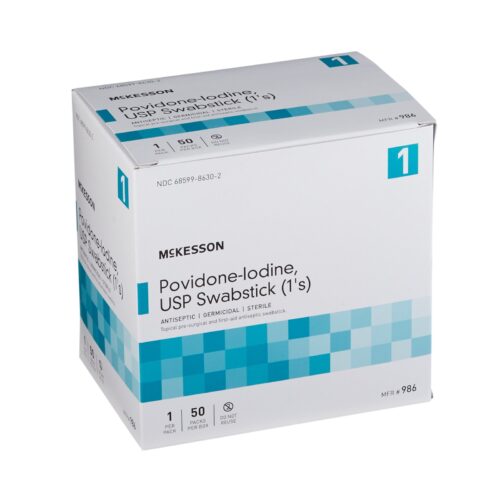 Impregnated Swabstick McKesson 10% Strength Povidone-Iodine Individual Packet Sterile - Image 7