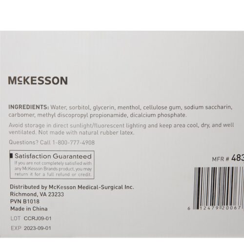 Oral Swab McKesson Dentifrice Foam Tip 10 per Pack - Image 4