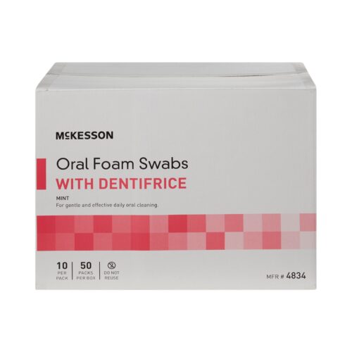 Oral Swab McKesson Dentifrice Foam Tip 10 per Pack - Image 5