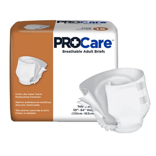 Unisex Adult Incontinence Brief ProCare™ X-Large