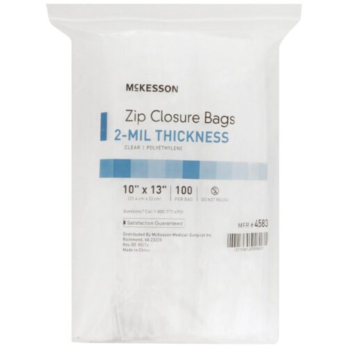 Reclosable Bag McKesson 10 X 13 Inch Polyethylene Clear Zipper Closure - Image 6