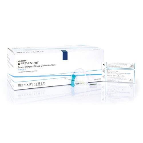 McKesson Prevent® Blood Collection Set 23 Gauge 3/4 Inch Needle Length Safety Needle 12 Inch Tubing