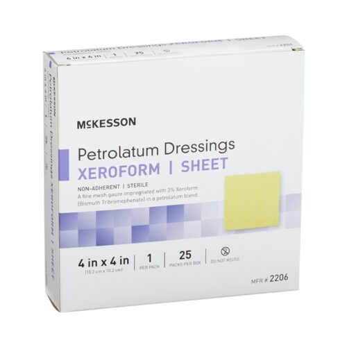 Xeroform Petrolatum Impregnated Dressing McKesson Square 4 X 4 Inch Sterile - Image 2