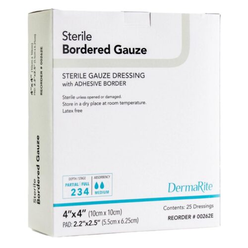 Island Dressing DermaRite® Bordered Gauze Square Sterile - Image 2