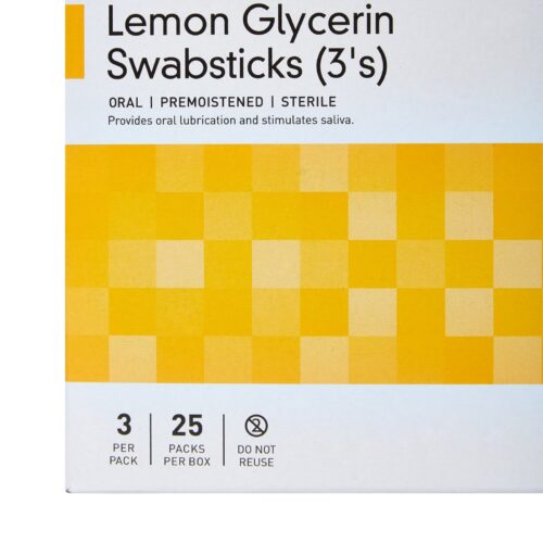 Lemon Glycerin Swabstick McKesson Rayon Tip 3 per Pk - Image 2