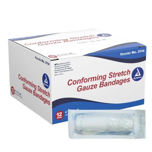 Conforming Bandage Dynarex® 4 Inch X 4.1 Yard 1-Ply NonSterile 12 per Pck - Image 5