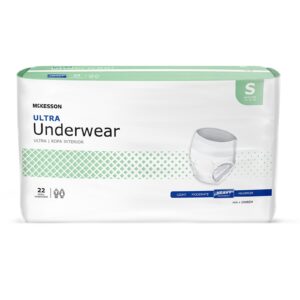 Unisex Adult Absorbent Underwear McKesson Ultra Pull On Small
