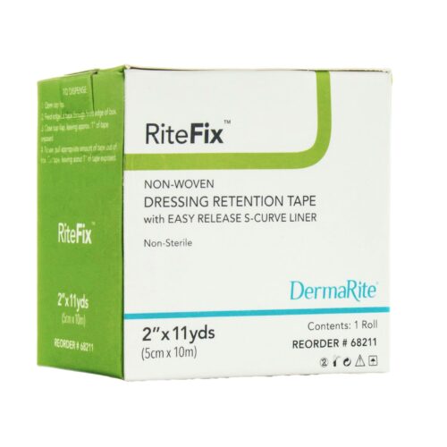 Water Resistant Dressing Retention Tape with Liner RiteFix™ White Yard Nonwoven NonSteri - Image 3