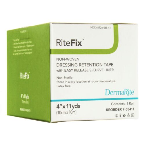 Water Resistant Dressing Retention Tape with Liner RiteFix™ White Yard Nonwoven NonSteri - Image 6
