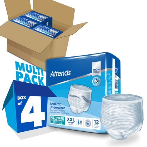Unisex Adult Absorbent Underwear Attends® Bariatric Pull On 2X-Large - Image 2