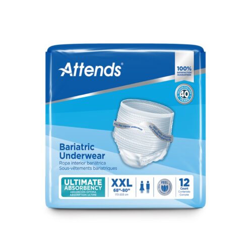 Unisex Adult Absorbent Underwear Attends® Bariatric Pull On 2X-Large