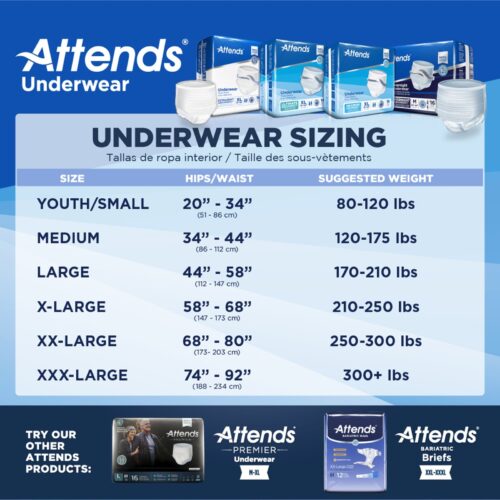 Unisex Adult Absorbent Underwear Attends® Bariatric Pull On 2X-Large - Image 4