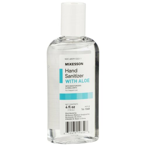 Hand Sanitizer with Aloe McKesson 4 oz. Ethyl Alcohol Gel Bottle - Image 7