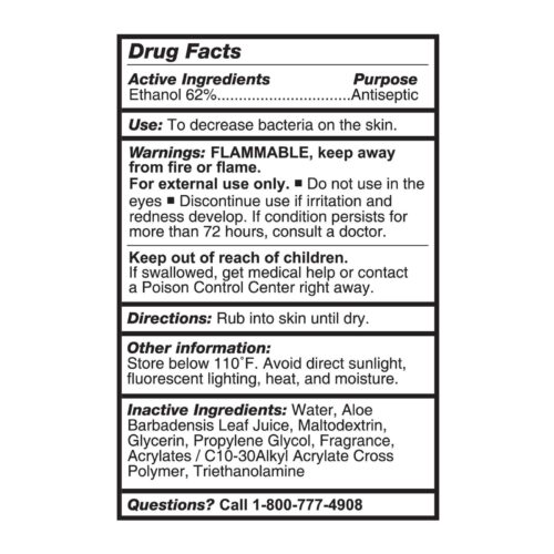 Hand Sanitizer with Aloe McKesson 4 oz. Ethyl Alcohol Gel Bottle - Image 3