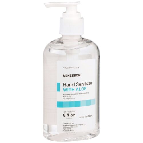 Hand Sanitizer with Aloe McKesson 4 oz. Ethyl Alcohol Gel Bottle