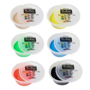 Therapy Putty Set CanDo® TheraPutty® 2X-Soft / X-Soft / Soft / Medium / Firm / X-Firm 6 X 2 oz