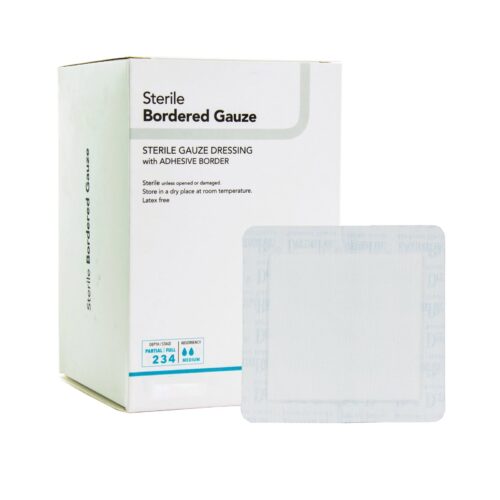 Island Dressing DermaRite® Bordered Gauze Square Sterile - Image 7