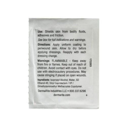 Skin Barrier Wipe DermaPrep™ 60% Strength Isopropyl Alcohol Individual Packet NonSterile - Image 2