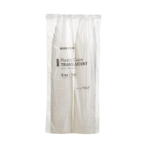 McKesson Cup, Drinking Plastic Translucent 5Oz (100/Sl 20Sl/Cs) - Image 2