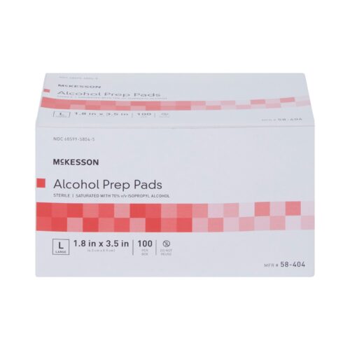 Alcohol Prep Pad McKesson 70% Strength Isopropyl Alcohol Individual Packet Sterile - Image 5