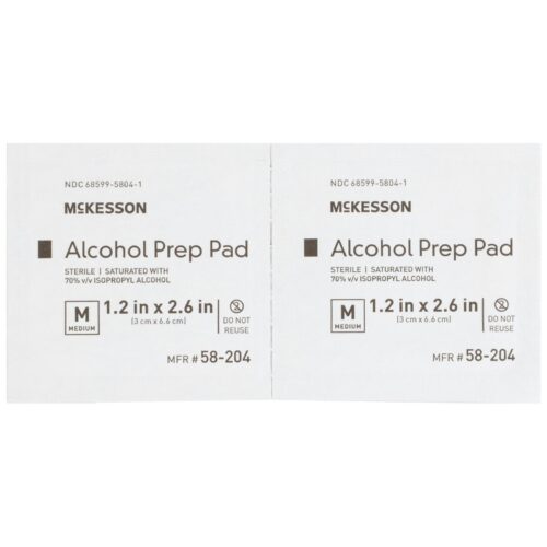 Alcohol Prep Pad McKesson 70% Strength Isopropyl Alcohol Individual Packet Sterile - Image 9