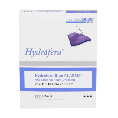 Antibacterial Foam Dressing Hydrofera BLUE® Classic 4 X 4 Inch Without Border Without Film Backing N - Image 4