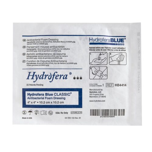 Antibacterial Foam Dressing Hydrofera BLUE® Classic 4 X 4 Inch Without Border Without Film Backing N - Image 3