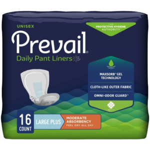 Bladder Control Pad Prevail® Daily Pant Liners Large