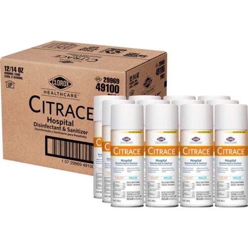Clorox Healthcare® Citrace® Hospital Surface Disinfectant / Sanitizer Alcohol Based Aerosol Spray Li