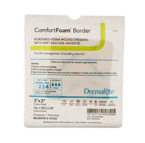 ComfortFoam Boarder Soft Silicone Foam Dressing - Image 4