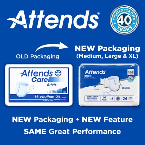 Unisex Adult Incontinence Brief Attends® Care Advanced - Image 20