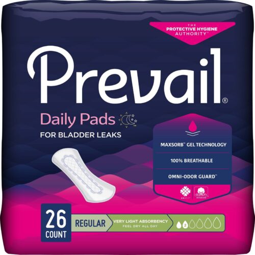 Bladder Control Pad Prevail® Daily Pads Light Absorbency Polymer Core One Size Fit - Image 6