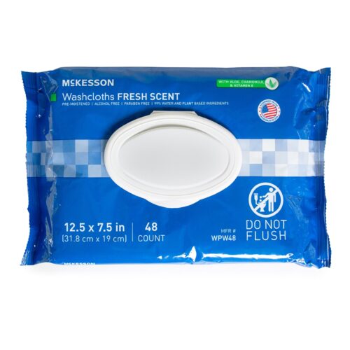 Personal Cleansing Wipe McKesson Soft Pack Scented 48 Count