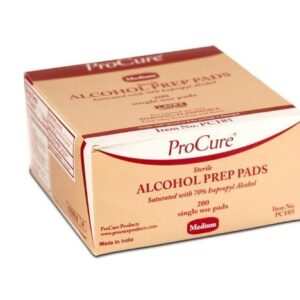 ProCure Alcohol Prep Pads Sterile 70% Isopropyl Alcohol 2 Ply Medium - 200ea/bx 20bx/cs