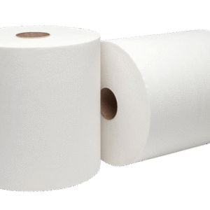 SunnyCare Plus 8 Hardwound Paper Roll Towels Premium White 1 Ply 8w x 700L