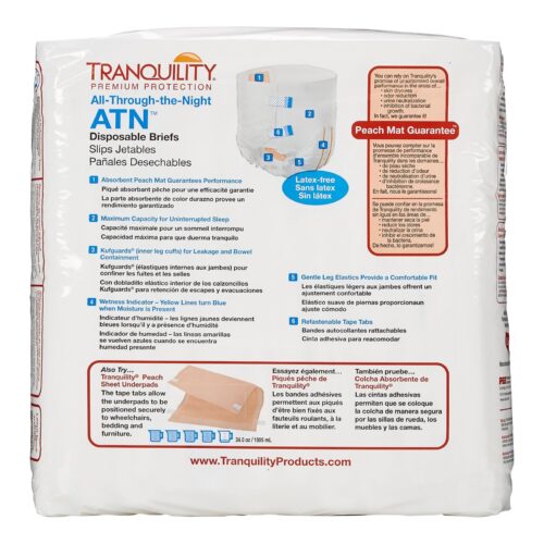 Unisex Adult Incontinence Brief Tranquility® ATN Disposable Heavy Absorbency - Image 5