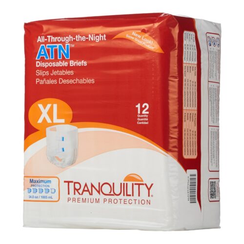 Unisex Adult Incontinence Brief Tranquility® ATN Disposable Heavy Absorbency