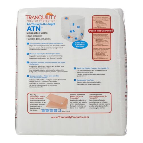 Unisex Adult Incontinence Brief Tranquility® ATN Disposable Heavy Absorbency - Image 13