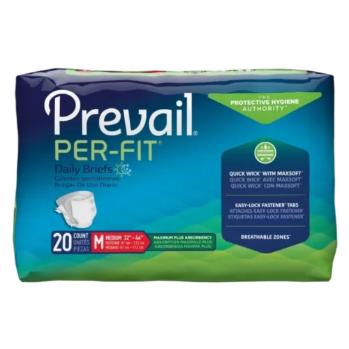 Unisex Adult Incontinence Brief PrevailÂ® Nu-FitÂ® Medium